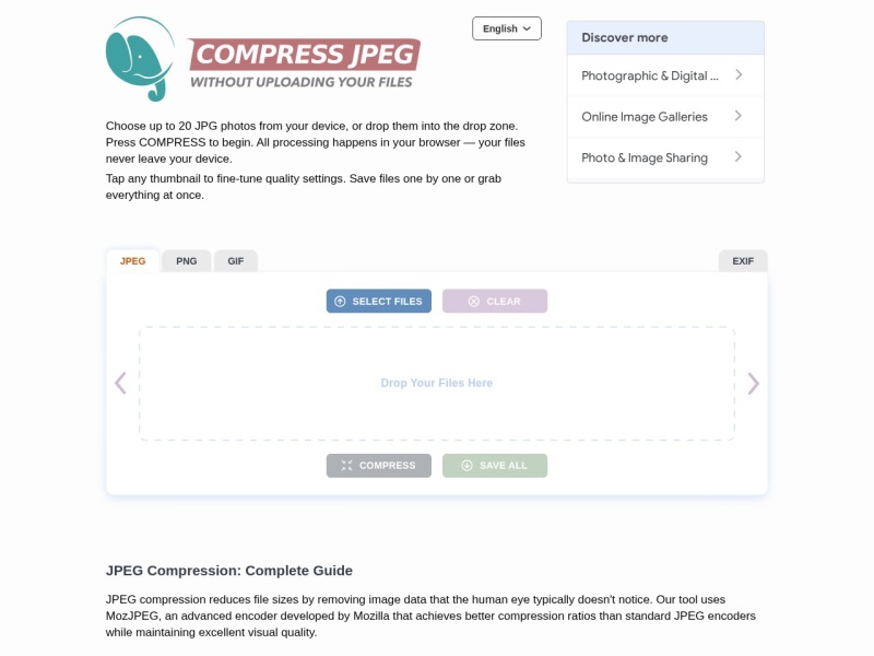 Compress JPEG