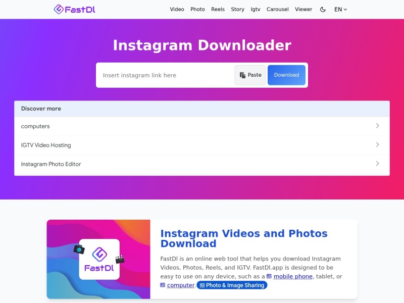 Instagram视频下载器