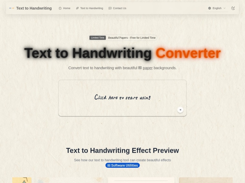Text to Handwriting
