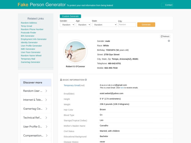 FakePersonGenerator