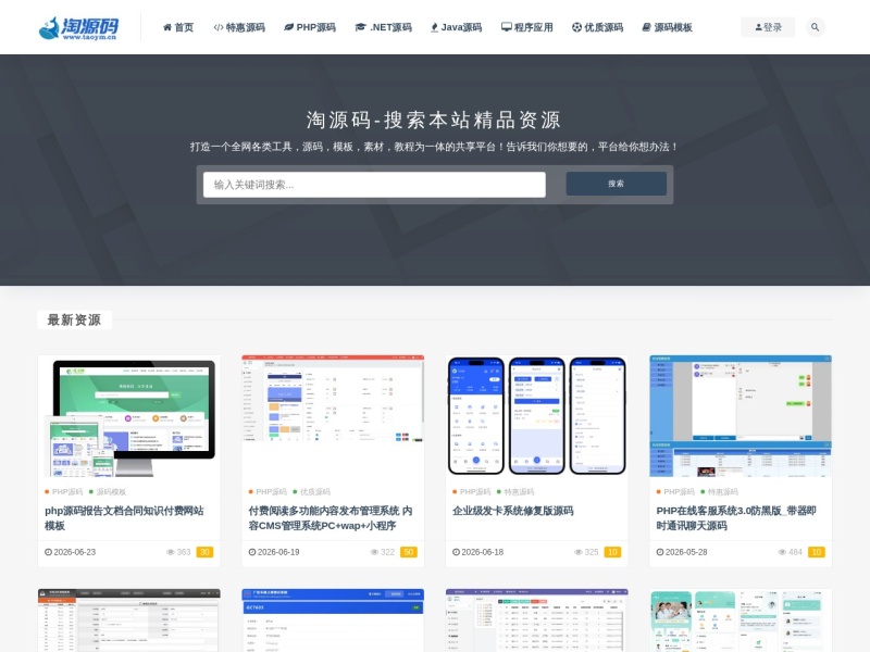 淘源码
