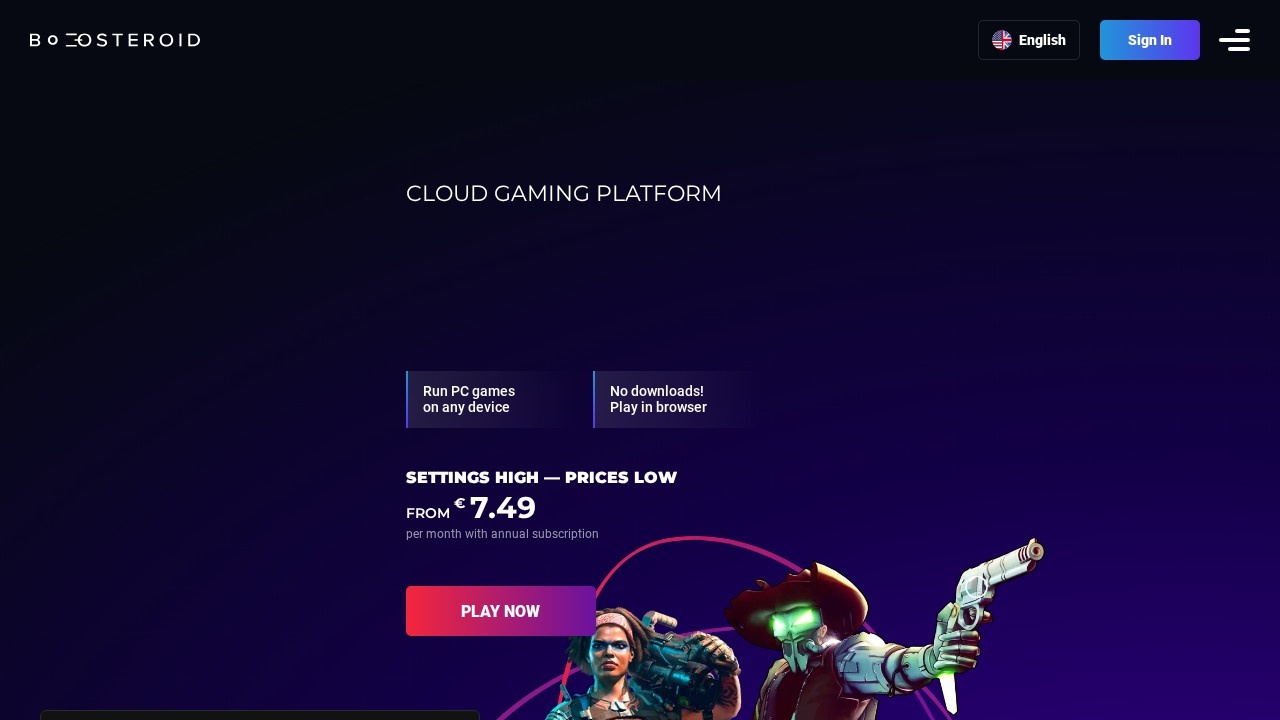 Boosteroid Cloud Gaming