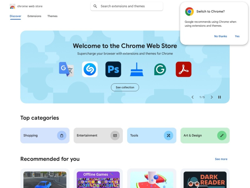 Chrome插件商店