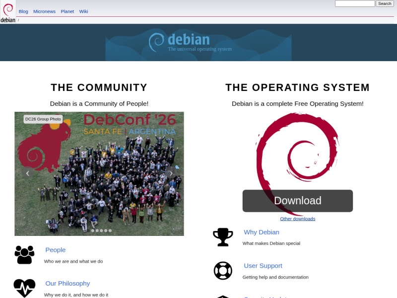 Debian:自由的操作系统(OS )